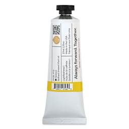 Back of Gamblin 1980 Oils - Cadmium Lemon, 37 ml tube