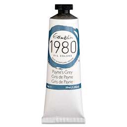 Gamblin 1980 Oils - Payne's Gray, 37 ml tube