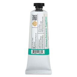 Back of Gamblin 1980 Oils - Teal, 37 ml tube