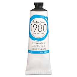 Gamblin 1980 Oils - Cerulean Blue, 37 ml tube