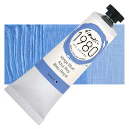 Gamblin 1980 Oils - Kings Blue, 37 ml tube and swatch