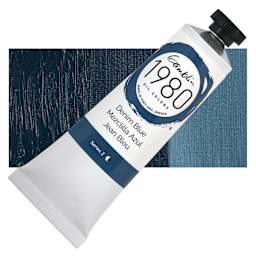 Gamblin 1980 Oils - Denim, 37 ml tube and swatch