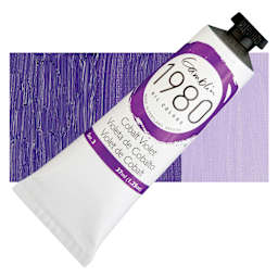Gamblin 1980 Oil Paint - Cobalt Violet, 37 ml tube and swatch