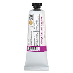 Back of Gamblin 1980 Oils - Hot Violet, 37 ml tube