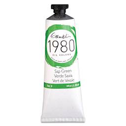 Gamblin 1980 Oils - Sap Green, 37 ml tube