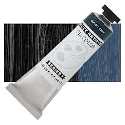 Blick Artists' Oil Paint - Payne's Gray, 40 ml tube and swatch