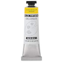 Blick Artists' Oil Color - Cadmium Yellow Medium, 40 ml tube