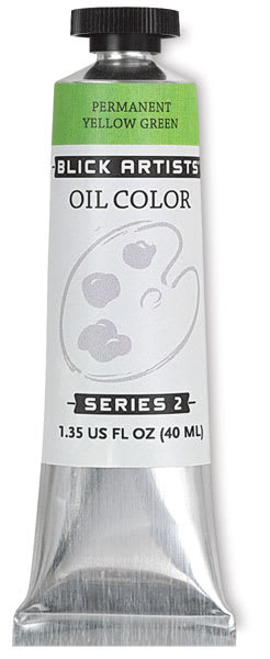 Blick Artists' Oil Color - Permanent Yellow Green, 40 ml tube