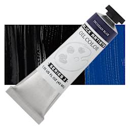 Blick Artists' Oil Paint - Prussian Blue, 40 ml tube and swatch