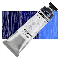 Blick Artists' Oil Paint - French Ultramarine, 40 ml tube and swatch