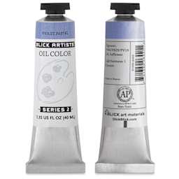 Blick Artists' Oil Color - Violet Pastel, 40 ml tube, front and back of tube