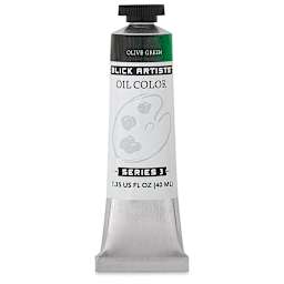 Blick Artists' Oil Color - Olive Green, 40 ml tube