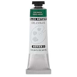 Blick Artists' Oil Color - Chromium Oxide Green, 40 ml tube