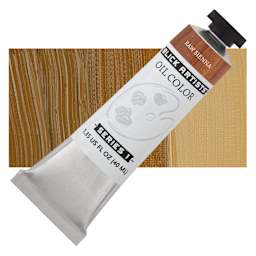 Blick Artists' Oil Paint - Raw Sienna, 40 ml tube and swatch