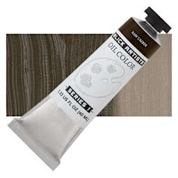 Blick Artists' Oil Paint - Raw Umber, 40 ml tube and swatch