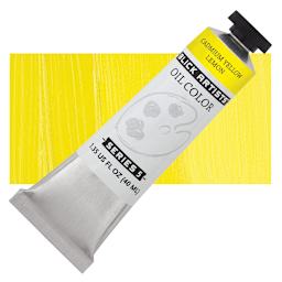 Blick Artists' Oil Paint - Cadmium Yellow Lemon, 40 ml tube and swatch