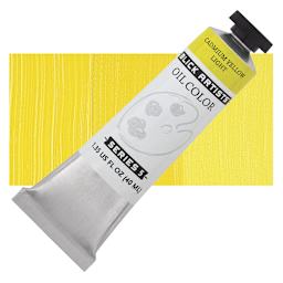 Blick Artists' Oil Paint - Cadmium Yellow Light, 40 ml tube and swatch