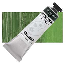 Blick Artists' Oil Paint - Chromium Green Deep, 40 ml tube and swatch