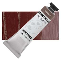 Blick Artists' Oil Paint - Indian Red, 40 ml tube and swatch