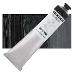 Blick Artists' Oil Paint - Ivory Black, 200 ml tube and swatch