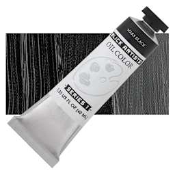 Blick Artists' Oil Paint - Mars Black, 40 ml tube and swatch