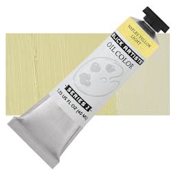 Blick Artists' Oil Paint - Naples Yellow Light, 40 ml tube and swatch