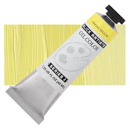 Blick Artists' Oil Paint - Naples Yellow, 40 ml tube and swatch