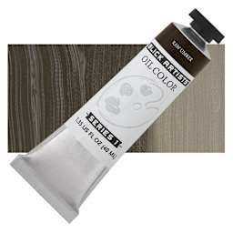 Blick Artists' Oil Paint - Raw Umber, 40 ml tube and swatch