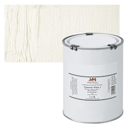 Michael Harding Artists Oil Paint - Titanium White No. 2, 1 Liter and swatch