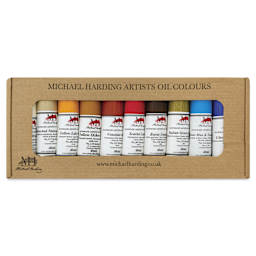 Michael Harding Artists Oil Color - Set of 10, Desert Colors, 40 ml Tubes front of package