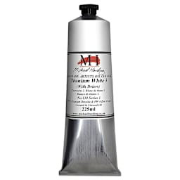 Michael Harding Artists Oil Color - Titanium White No. 3 (with Driers), 225 ml tube