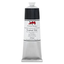 Michael Harding Artists Oil Color - Neutral Tint, front of 225 ml tube