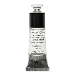 Michael Harding Artists Oil Color - Lamp Black, 40 ml tube