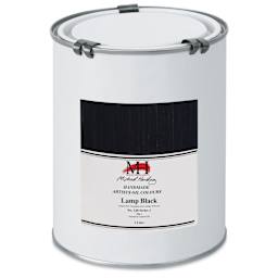 Michael Harding Artists Oil Color - Lamp Black, 1 Liter