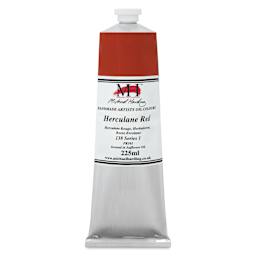 Michael Harding Artists Oil Color - Herculane Red, front of 225 ml tube