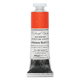 Michael Harding Artists Oil Color - Cadmium Red Light, 40 ml tube