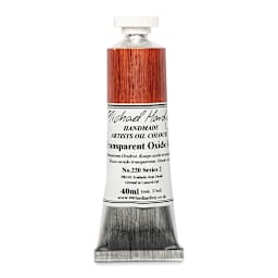 Michael Harding Artists Oil Color - Transparent Oxide Red, 40 ml tube