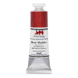 Michael Harding Artists Oil Color - Rose Madder, 40 ml tube