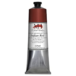 Michael Harding Artists Oil Color - Indian Red, 225 ml tube
