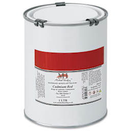 Michael Harding Artists Oil Color - Cadmium Red, 1 Liter