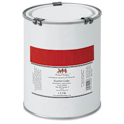 Michael Harding Artists Oil Color - Scarlet Lake, 1 Liter