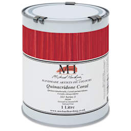 Michael Harding Artists Oil Color - Quinacridone Coral, 1 Liter