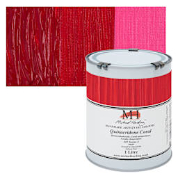 Michael Harding Artists Oil Color - Quinacridone Coral, 1 Liter