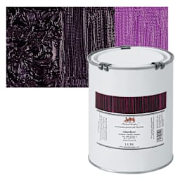 Michael Harding Artists Oil Paint - Amethyst, 1 Liter and swatch