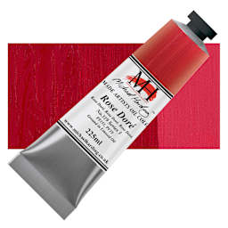 Michael Harding Artists Oil Color - Rose Dore, 225 ml tube and swatch