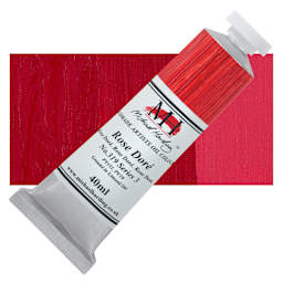 Michael Harding Artists Oil Color - Rose Dore, 40 ml tube and swatch