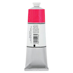 Michael Harding Artists Oil Color - Opera Rose, back of 225 ml tube