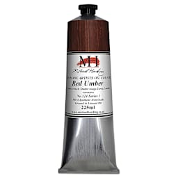 Michael Harding Artists Oil Color - Red Umber, 225 ml tube