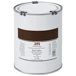 Michael Harding Artists Oil Color - Red Umber, 1 Liter