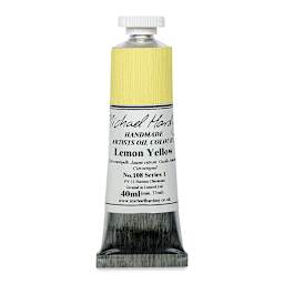 Michael Harding Artists Oil Color - Lemon Yellow, 40 ml tube